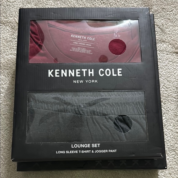 Kenneth Cole Men's Lounge Set - Red and Black - Picture 1 of 5